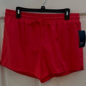crown & ivy Women's Melon Colored Athletic Drawstring Shorts size Large